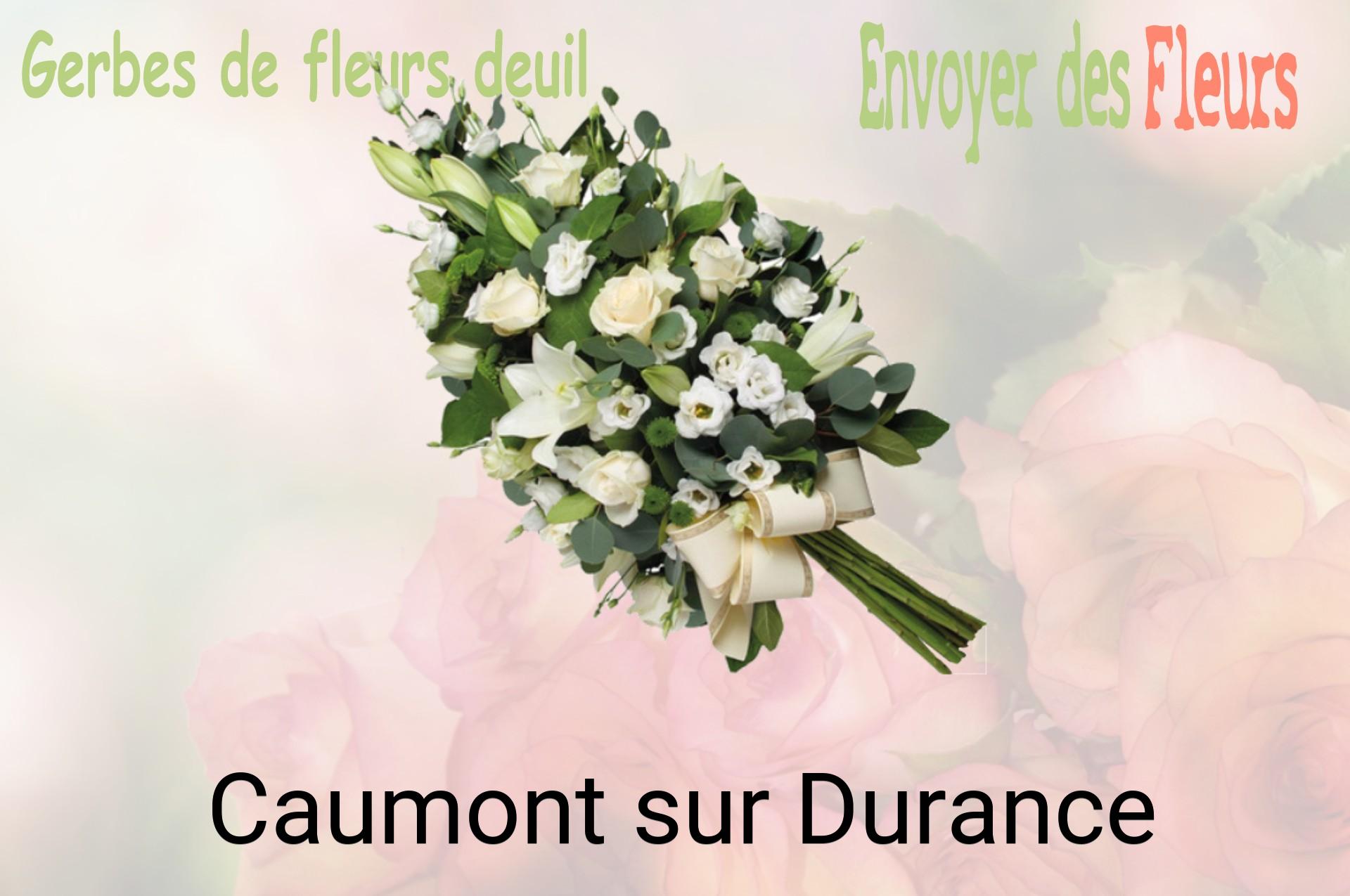 Gerbe de fleurs de deuil livrée à Caumont-sur-Durance